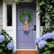 Veterans Day Patriotic Wreath Sash, American Flag Door Sash for Memorial Day, 4th of July & Labor Day Front Door Decor